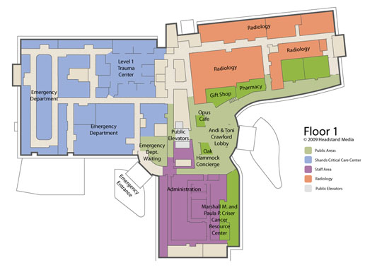 Shands North Tower Map Shands Healthcare Campus Map And Floor Plans | Randal Birkey